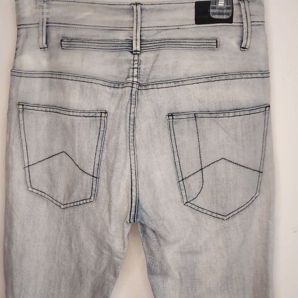 Men's Armani Exchange AX Slim Fit Light Blue Jeans - Size 28/30 - Picture 4 of 7